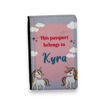 Picture of PERSONALISED PASSPORT COVER BROWN